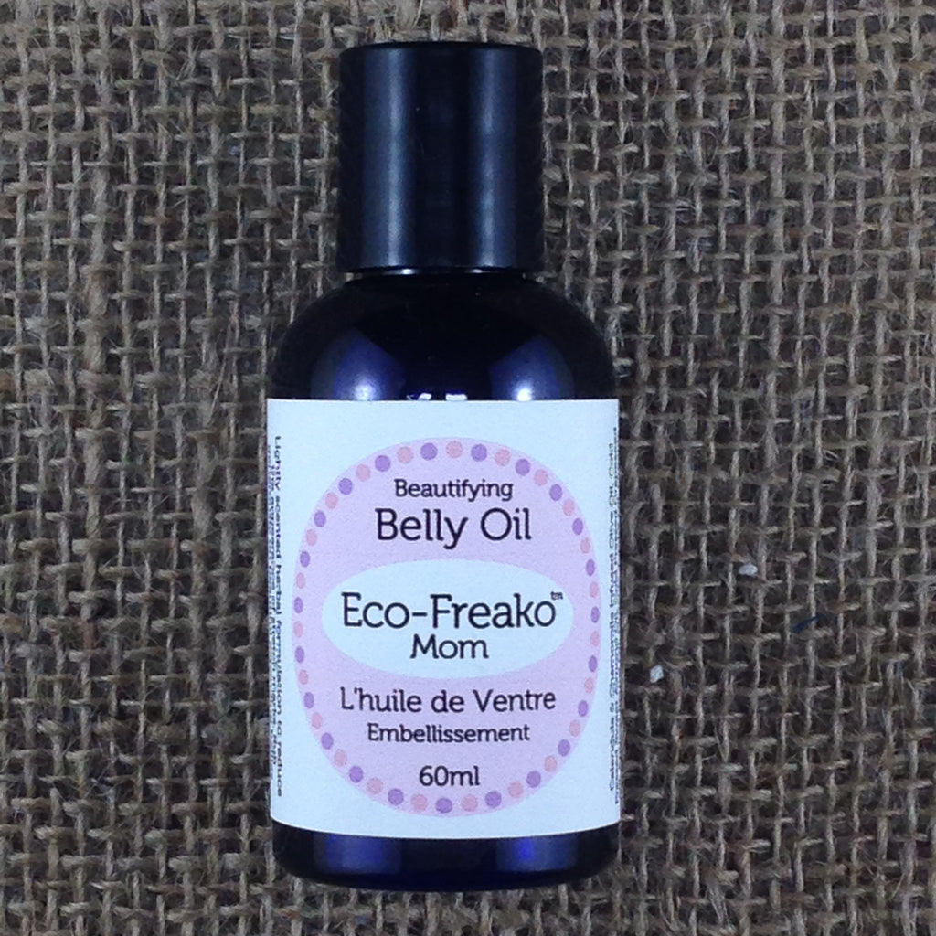 60ml bottle of Eco-Freako Beautifying Belly Oil