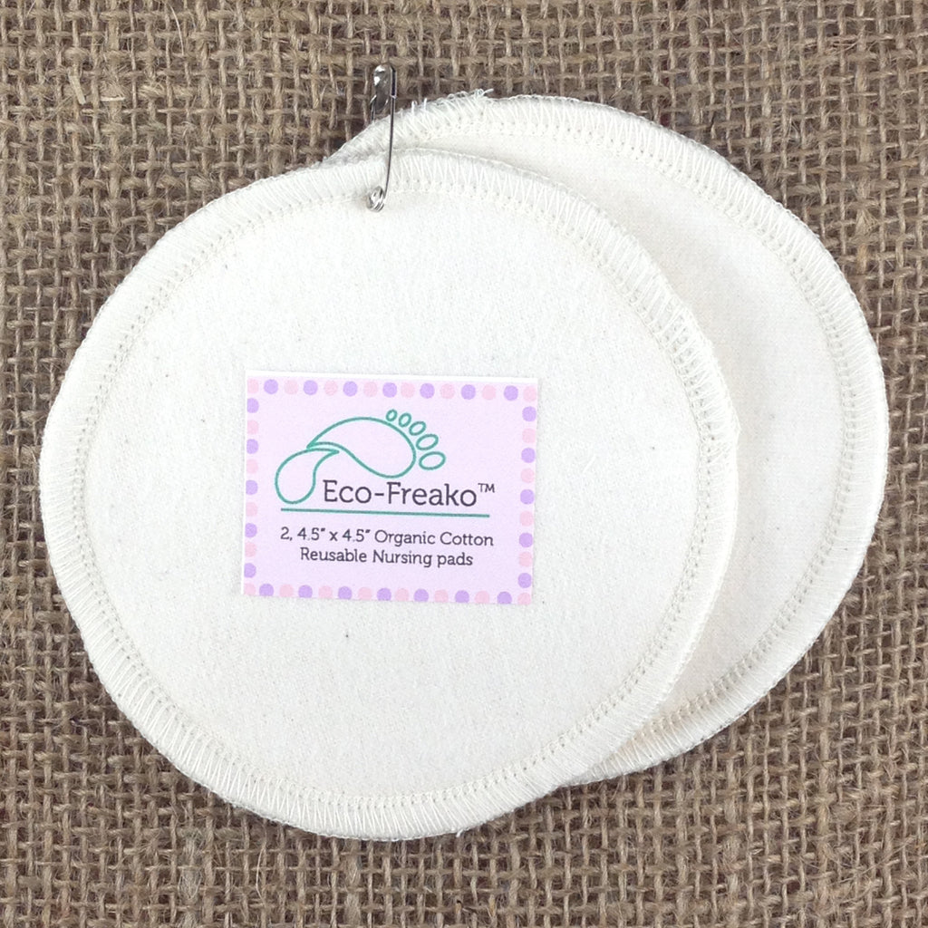 Eco-Freako Pack of 2 organic cotton Nursing Pads