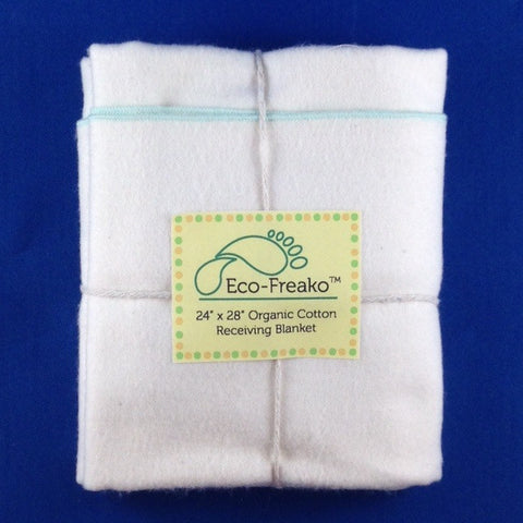 Organic Cotton Baby Receiving Blanket by Eco-Freako