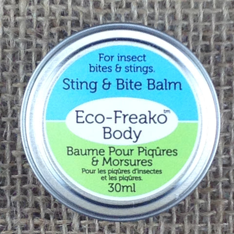 Eco-Freako Sting and Bite Balm in 30ml metal tin